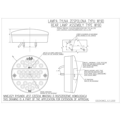 SARI LEDLİ HAMBURGER LAMBA İNCE 12-24 V STOP/PARK/SİNYAL