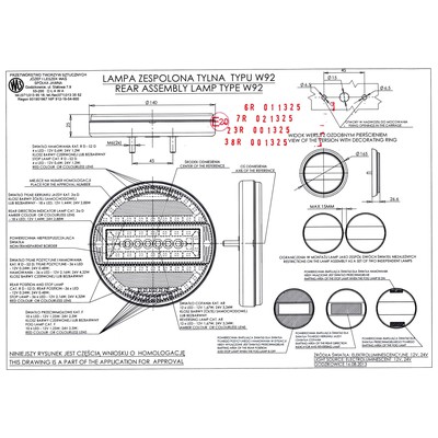 LEDLİ HAMBURGER LAMBA 5 FONK. 12-24 V E BELGELİ STOP/PARK/SİNYAL/GERİ VİTES/SİS