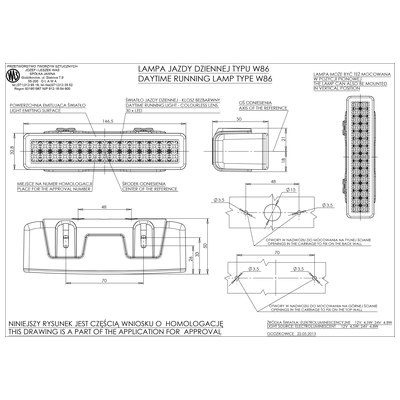 30 LEDLİ GÜNDÜZ SÜRÜŞ LAMBASI 12-24 V E BELGELİ