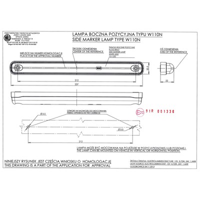  GABARİ LAMBASI BEYAZ NEON 12-24 V E BELGELİ